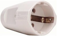Kopp 182101005 Kunststoffschutzkontakt- schalenkuppl IP20 3x1,5qmm 16A 250V weiß
