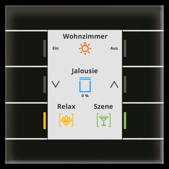 MDT Tastsensor KNX UP schwarz glänzend 6-fach 6pkt BE-GT20S.02S – Bild 1