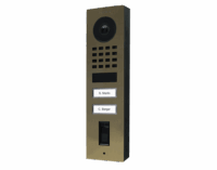 DoorBird D1102FV Fingerprint 50 Aufputz IP Video Türsprechanlage – Echtes Messing