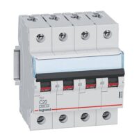 Legrand 403563 TX3 LS-Schalter C 20A 4-polig 6kA 400VAC 4TE