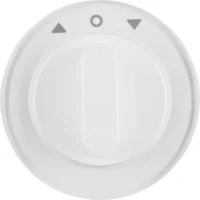 Berker Zentralstück mit Drehknopf Jalousie R.1/R.3 polar weiß 1080208900