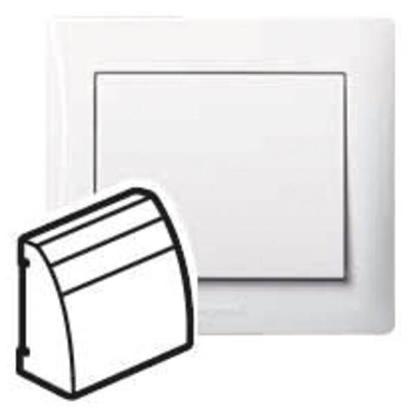 Legrand Legrand 777076 Abdeckung VDI 60° schräg Beschriftungsträger Galea ultraweiß