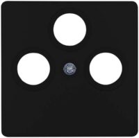 Kopp 335050189 PARIS Antennabdeckung 3-fach mattschwarz