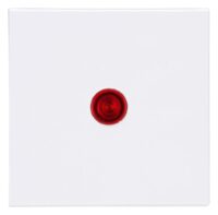 Kopp 490043006 HK07-Flächenwippe mit Linse rot Farbe:arktisweiß matt