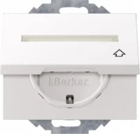 Berker SCHUKO-Steckdose pws mit Klappdeckel 47487109