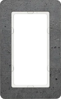 Berker Rahmen 1f. beton/strukt. m.großem Ausschnitt 13096020