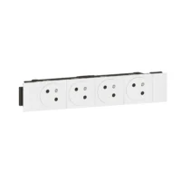 Legrand 077104L Steckdose 4-fach F/B Standard Snap-On EBS Mosaic ultraweiß