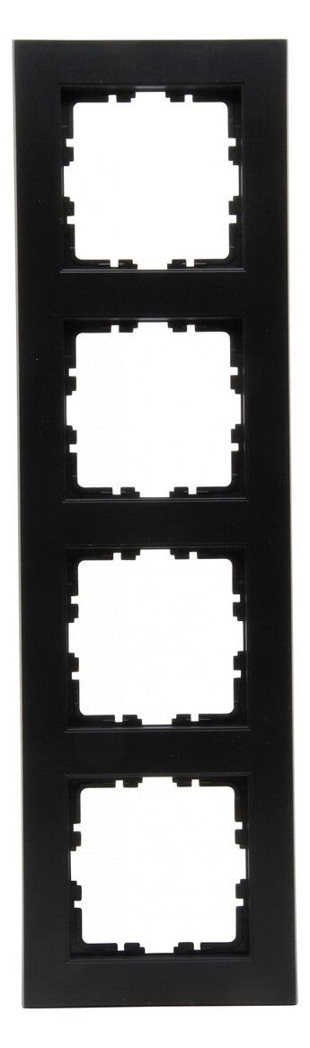 Kopp Kopp 402850003 HK07-Abdeckrahmen 4-fach Farbe:schwarz matt