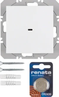 Berker KNX-Funk Wandsender 1-fach polarweiß glänzend 85655289