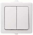 Kopp 565502009 Serienschalter AP-FR 10AX 250V IP44 Nautic arktis