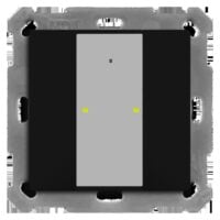 MDT Tastsensor Bussystem KNX-RF (Funk) RF-TA55A206.01 Unterputz schwarz matt 2-fach 2pkt LED