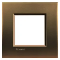 BTicino LNA4802BZ LivingLight Abdeckrahmen 1-fach 2M Bronze
