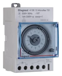 Legrand 412812 MicroRex T31F 230V50Hz analog Tageszeitschaltuhr Syn. ohne Gangr.