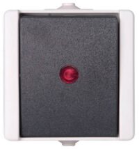 Kopp 541656003 Kontrollschalter AP-FR 10AX 250V Aquatop hg/dg