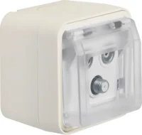 Berker Antennen-Steckdose pws Einzeldose 3-Loch 12033532