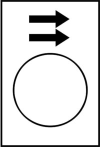 Schneider ZB2BY4902 Bezeichnungsschild 30x40mm weiß HEBEN od RECHTS SCHNELL