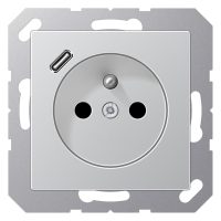 Jung A1520F-18CAL Steckdose Frz/Belg m.USB Typ C