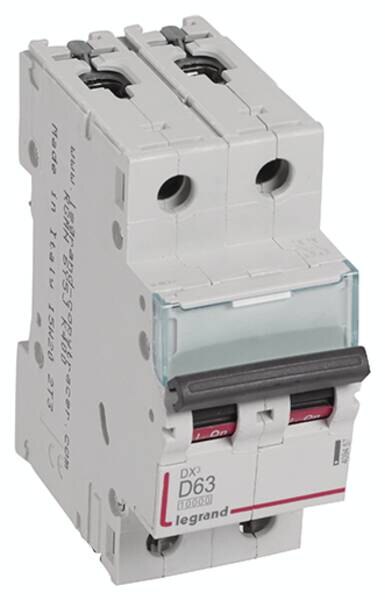 Legrand Legrand 409457 DX3 LS-Schalter D 63A 2-polig 10kA 400VAC 2TE