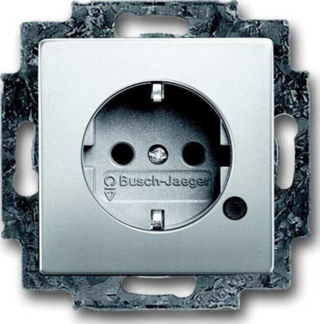 Busch-Jaeger Busch-Jaeger SCHUKO(R) Steckdosen-Einsatz mit LED Kontrolllicht 20 EUCBL-866
