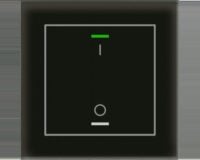 MDT Tastsensor KNX Unterputz schwarz glänzend 1-fach 2pkt BE-GTL1TS.B1S