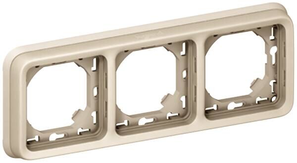 Legrand Legrand 069698 Abdeckrahmen 3-fach waagerecht FR-Aufputz Plexo55 weiß