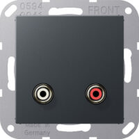 Jung Multimediadose Cinch Audio anthrazit matt MA A 1021 ANM