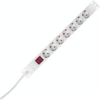 Kopp 930704010 Schuko-Steckdose 7-fach PROFIversal mit Schal.2-polig45° CEE7/III