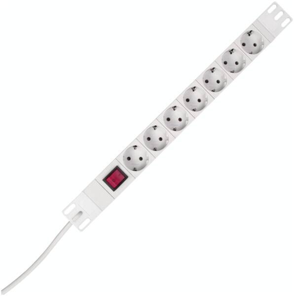 Kopp Kopp 930704010 Schuko-Steckdose 7-fach PROFIversal mit Schal.2-polig45° CEE7/III
