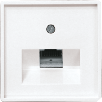 Eltako UAE55E/1-wg UAE/IAE-Abdeckung 1-fach für E-Design55-Rahmen weiß glänzend 30055850