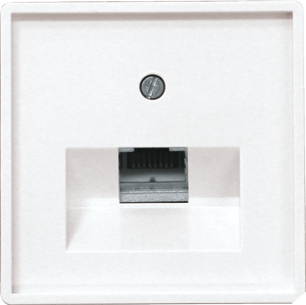 Eltako UAE55E/1-wg UAE/IAE-Abdeckung 1-fach für E-Design55-Rahmen weiß glänzend 30055850