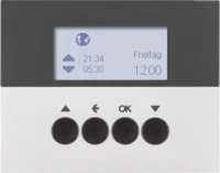 Berker Jalousie-Schaltuhr aluminium lackiert 85741177