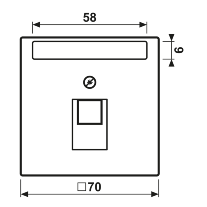 Jung Abdeckung f.IAE/UAE-Anschlussd LS969-1NAUASWM – Bild 1