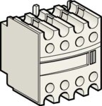 Schneider LADN22 Hilfsschalterblock 2S2Ö unverzögert frontseitig Schraub.