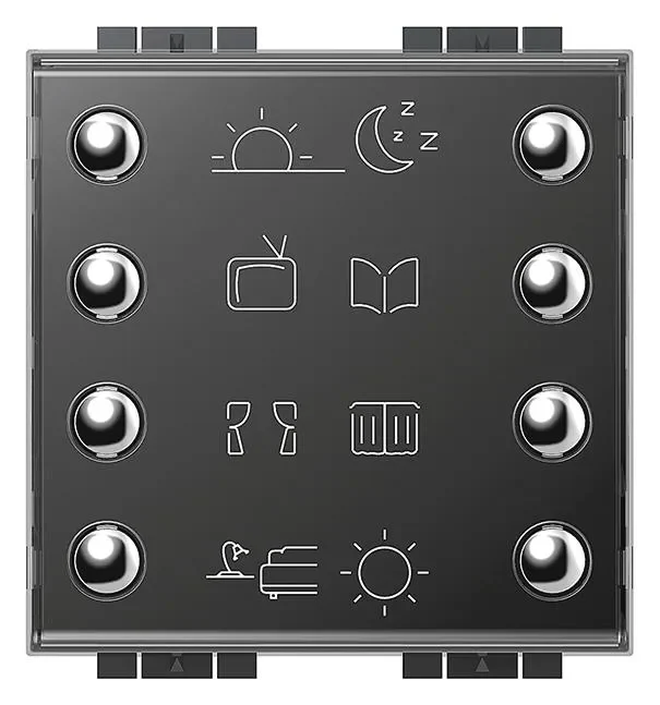 Legrand BTicino LN4652 LivingLight Szenarientaster zum Abrufen von 8 Szenen