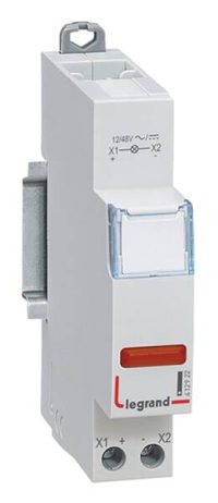 Bild vom Produkt: Legrand 412922 CX3 Meldeleuchte LED 1-fach rot 12/48VAC/DC 1TE