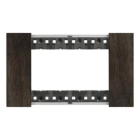 BTicino KA4804LG LivingNow Abdeckrahmen 4-modulig in der Farbausführung Walnuss