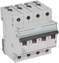 Legrand 403553 TX3 LS-Schalter C 0,5A 4-polig 6kA 400VAC 4TE