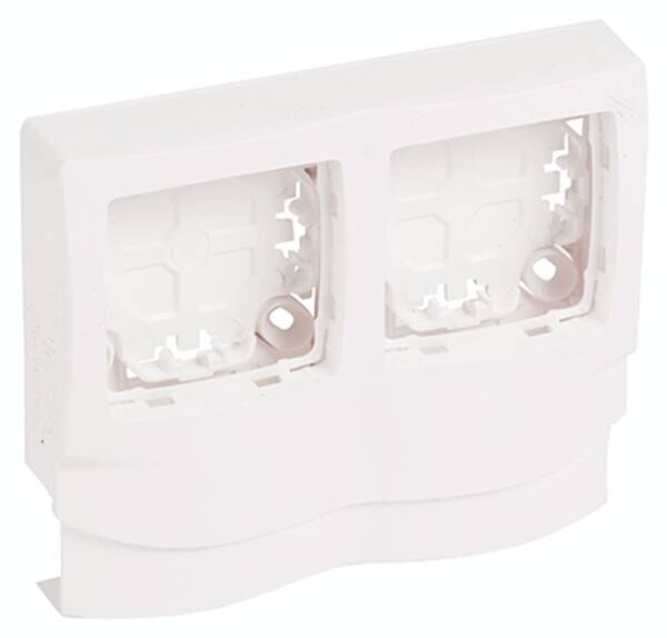 Legrand Legrand 031416 Anbaurahmen DLPlus 2-fach für horizontal./vertikale Montage 16/25/32x16mm