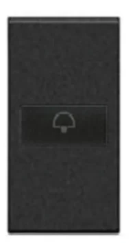 BTicino L4916D LivingLight Symbolwippe 1M Axial GLOCKE Anthrazit