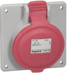 Legrand 555189 CEE-Anbausteckdose P17 Tempra Pro 5-polig 16A 415VAC rot IP44