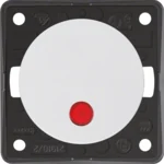 Berker Wipp-Kontrollschalter pws mit roter Linse 937522509