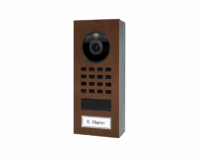 DoorBird D1101V Aufputz IP Video Türsprechanlage – Echte Baubronze