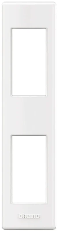 BTicino LND4812BI LivingLight Einbaurahmen 1+1M Weiß