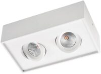SG LEUCHTEN LED-Anbaustrahler 12W Konverter GYRO 906231 2LEDs weiß 2000-2800K weiß
