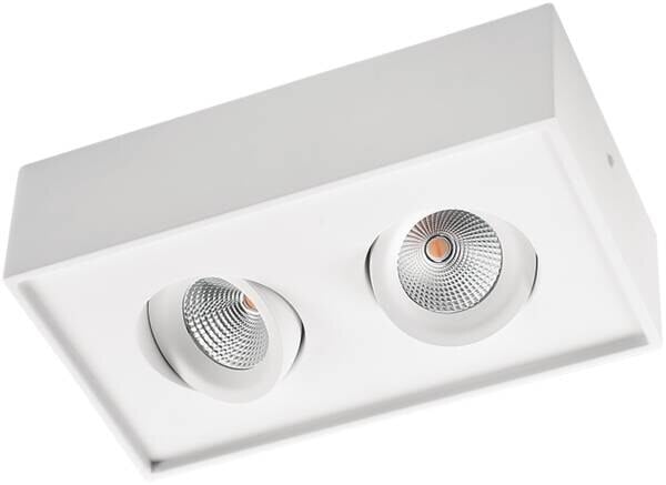 SG LEUCHTEN LED-Anbaustrahler 12W Konverter GYRO 906231 2LEDs weiß 2000-2800K weiß