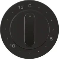 Berker Zentralstück schwarz/glänzend 15min für Zeitschaltuhr 16322045