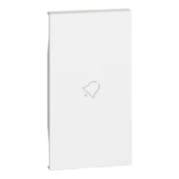 BTicino KW01M2D LivingNow 2M Tasten- abdeckung mit Symbol Glocke White