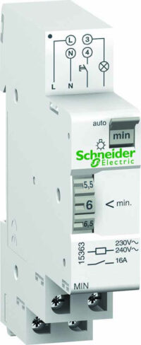 Schneider 15363 Treppenlichtzeitschalter MIN 220/240VAC 1-7min.