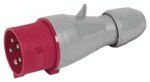 Legrand 555239 CEE-Stecker P17 Tempra Pro 5-polig 32A 415VAC rot IP44
