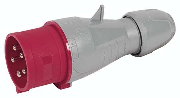 Legrand 555239 CEE-Stecker P17 Tempra Pro 5-polig 32A 415VAC rot IP44
